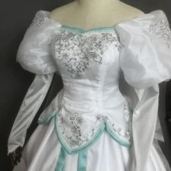 Disney The Little Mermaid Princess Ariel White Dress Cosplay Costume -Game Costumes Sales COS 053 04 19