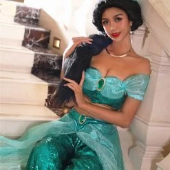 Aladdin And The Magic Lamp Princess Jasmine Cosplay Costume -Game Costumes Sales COS 054 07 3