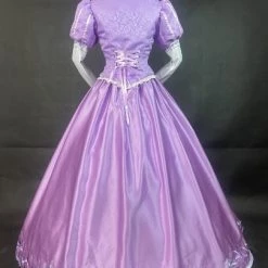 Disney Tangled Princess Rapunzel Embroidery High Collar Cosplay Costume -Game Costumes Sales COS 055 04 12