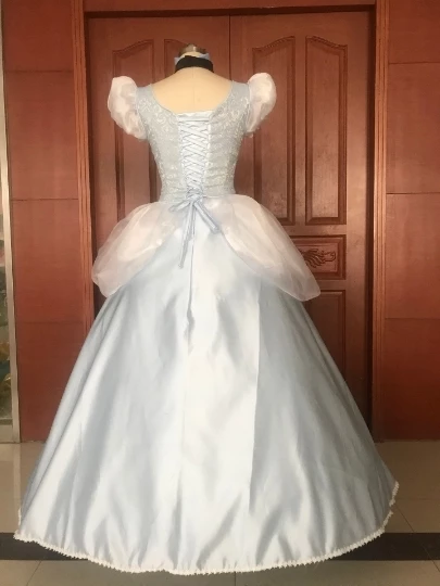 Disney Cinderella Princess Dress Cosplay Costume 8 Disney Cinderella Princess Dress Cosplay Costume - Image 6