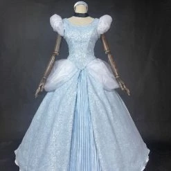 Disney Cinderella Princess Dress Blue Cosplay Costume