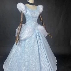 Disney Cinderella Princess Dress Blue Cosplay Costume 9 Disney Cinderella Princess Dress Blue Cosplay Costume -Game Costumes Sales COS 057 02 60