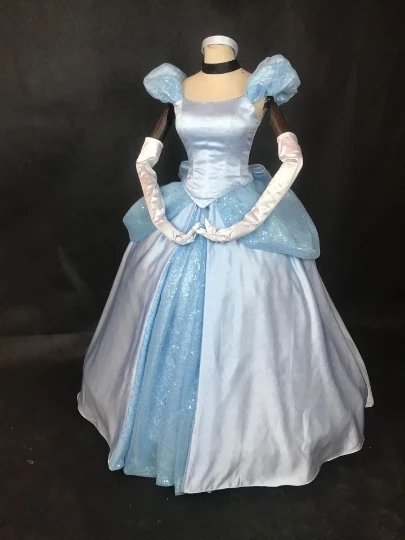 Disney Cinderella Princess Dress Bandage Cosplay Costume 3 Disney Cinderella Princess Dress Bandage Cosplay Costume