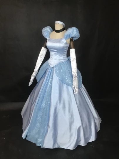 Disney Cinderella Princess Dress Bandage Cosplay Costume 6 Disney Cinderella Princess Dress Bandage Cosplay Costume - Image 4