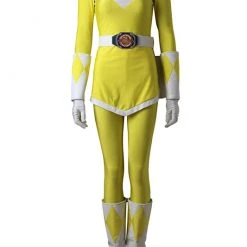 Power Rangers Trini/Yellow Ranger Cosplay Costume -Game Costumes Sales COS 059 08 1