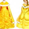 Beauty And The Beast Belle Dress Cosplay Costume With Cape -Game Costumes Sales COS 05 01