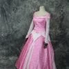 Disney Sleeping Beauty Princess Aurora Pink Fancy Dress Cosplay Costume -Game Costumes Sales COS 063 01 85