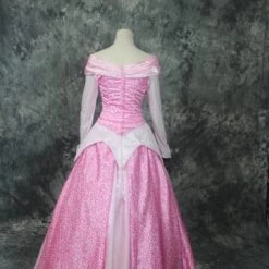 Disney Sleeping Beauty Princess Aurora Pink Fancy Dress Cosplay Costume -Game Costumes Sales COS 063 04 9