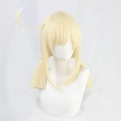 Gold 45cm Genshin Impact Traveler Klee Cosplay Wig -Game Costumes Sales COS 064 01 61 1