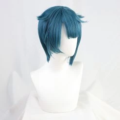 Green 30cm Genshin Impact Xingqiu Cosplay Wig -Game Costumes Sales COS 065 02 24
