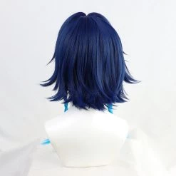 Blue 45cm Genshin Impact Venti Cosplay Wig -Game Costumes Sales COS 066 02 24