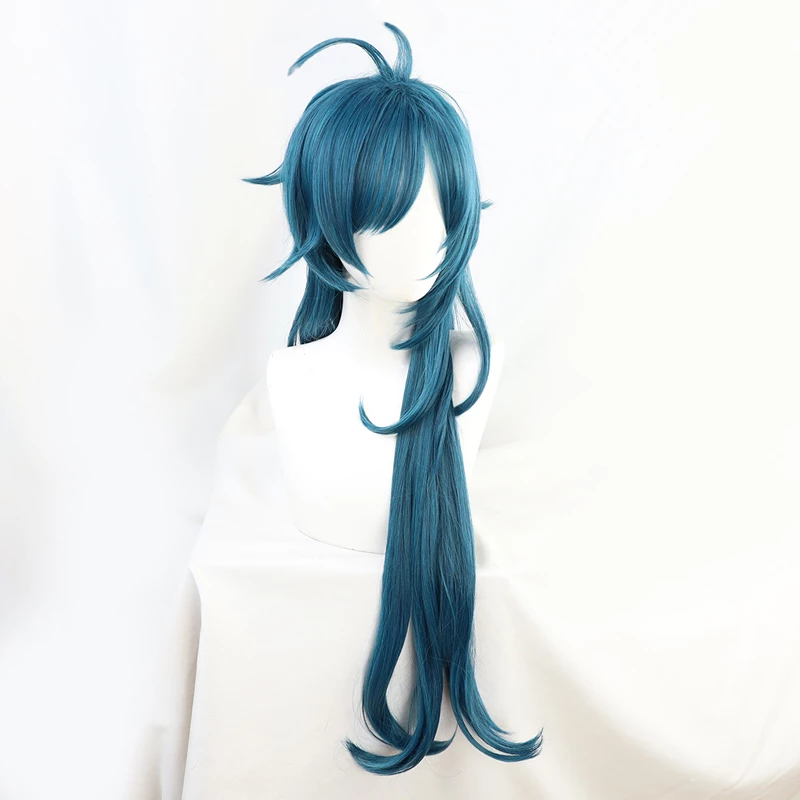 Green 80cm Genshin Impact Kaeya Cosplay Wig 3 Green 80cm Genshin Impact Kaeya Cosplay Wig