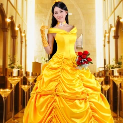 Beauty And The Beast Belle Dress Cosplay Costume -Game Costumes Sales COS 06 03 1