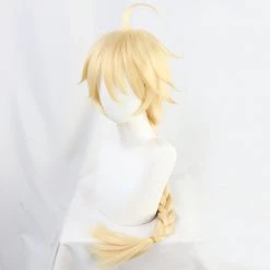 Gold 80cm Genshin Impact Traveler Male Cosplay Wig -Game Costumes Sales COS 070 01 53 1