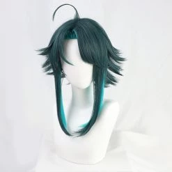 Green 45cm Genshin Impact Xiao Cosplay Wig -Game Costumes Sales COS 073 01 51 1