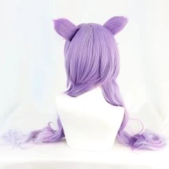 Purple 80cm Genshin Impact Keqing Cosplay Wig -Game Costumes Sales COS 074 02 20