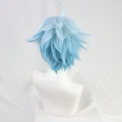 Blue 30cm Genshin Impact Chongyun Cosplay Wig -Game Costumes Sales COS 079 02 16