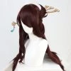 Brown 80cm Genshin Impact Beidou Cosplay Wig