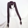 Brown 80cm Genshin Impact Mona Cosplay Wig