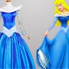 Sleeping Beauty Princess Aurora Blue Dress Cosplay Costume -Game Costumes Sales COS 09 01 3
