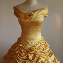 Beauty And The Beast Princess Belle Dress Cosplay Costume - D -Game Costumes Sales COS 10 04 5