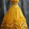 Beauty And The Beast Princess Belle Dress Cosplay Costume - E