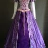 Tangled Rapunzel Princess Cosplay Costume Embroidery Edtion 2 Tangled Rapunzel Princess Cosplay Costume Embroidery Edtion -Game Costumes Sales COS 15 01 5