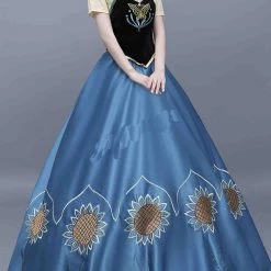 Frozen Fever Anna Birthday Party Dress Cosplay Costume