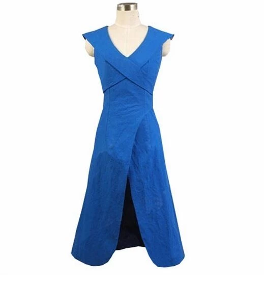 Game Of Thrones Daenerys Targaryen Mother Of Dragons Blue Cosplay Dress 3 Game Of Thrones Daenerys Targaryen Mother Of Dragons Blue Cosplay Dress