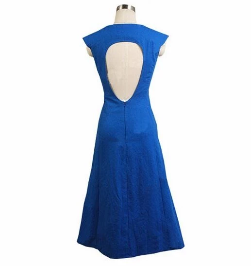 Game Of Thrones Daenerys Targaryen Mother Of Dragons Blue Cosplay Dress 4 Game Of Thrones Daenerys Targaryen Mother Of Dragons Blue Cosplay Dress - Image 2