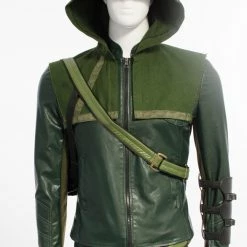 Deluxe Oliver Queen Green Arrow Cosplay Costume -Game Costumes Sales image arrow oliver queen green arrow cosplay costume 4 1