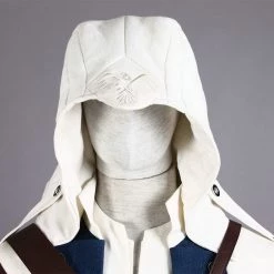 Assassin's Creed III Connor Kenway Cosplay Costume (White Edition) - Deluxe -Game Costumes Sales image assassin s creed 3 connor kenway cosplay costume white deluxe 048 1