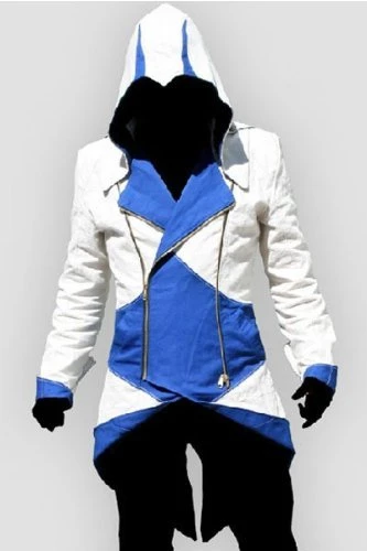 Blue Assassin's Creed III Conner Kenway Casual Cosplay Jacket