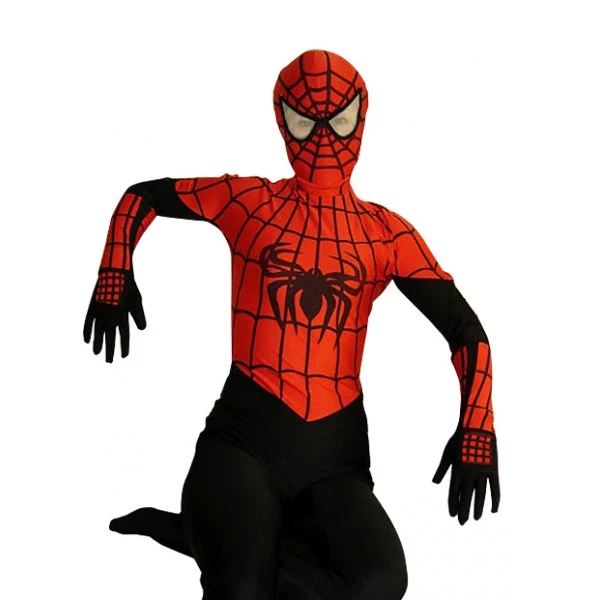 Black & Red Lycra Spandex Spiderman Zentai Suit 3 Black & Red Lycra Spandex Spiderman Zentai Suit