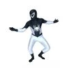 Black & White Spiderman Lycra Spandex Zentai Suit -Game Costumes Sales image black white spiderman lycra spandex zentai suit1