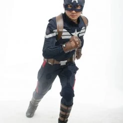 Captain America: The Winter Soldier Cosplay Costume 16 Captain America: The Winter Soldier Cosplay Costume -Game Costumes Sales image captain america the winter soldier cosplay costume 02 1