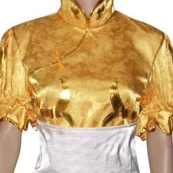 Street Fighter Yellow Chun Li Cosplay Costume -Game Costumes Sales image chun li yellow cosplay costume 3