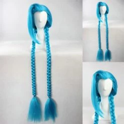 Blue 135cm League Of Legends LOL Jinx Cosplay Wig