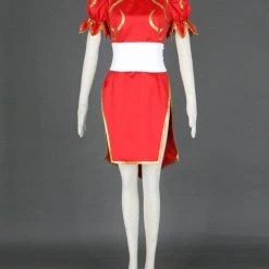 Street Fighter Red Chun Li Cosplay Costume