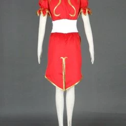 Street Fighter Red Chun Li Cosplay Costume -Game Costumes Sales street fighter red chun li cosplay costume 03